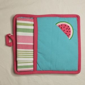 🏠 🍒  Ritz Watermelon Pot Holder Set